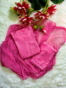 Noor Dobby Cotton 3pc Softy & Comfort Set - Chikankari official