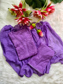 Noor Dobby Cotton 3pc Softy & Comfort Set - Chikankari official