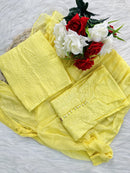 Noor Premium dobby plazzo set (3pc) - Chikankari official