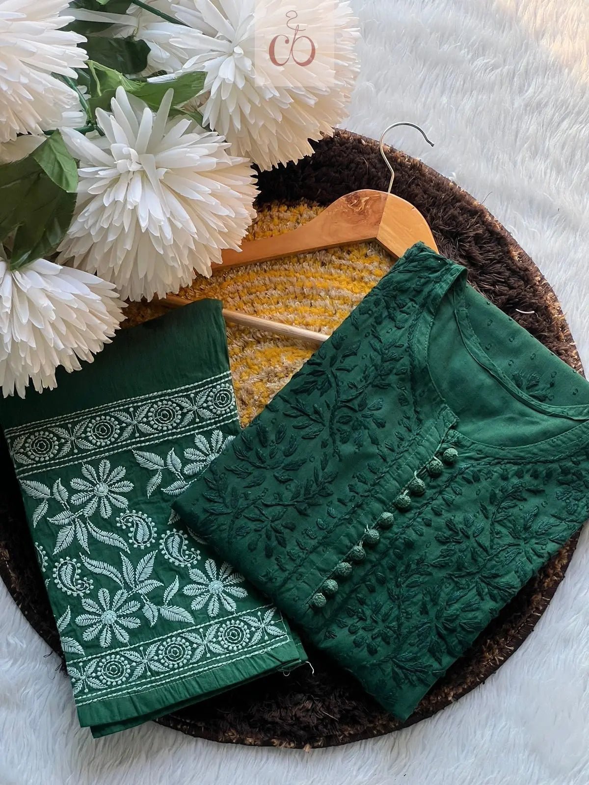 Noor Pure DobbyCotton Soft & Breezy Set - Chikankari official