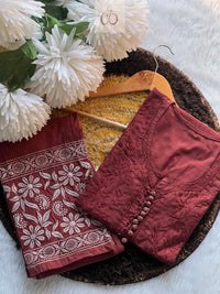 Noor Pure DobbyCotton Soft & Breezy Set - Chikankari official