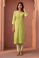 Noor Pure DobbyCotton Soft & Breezy Set - Chikankari official