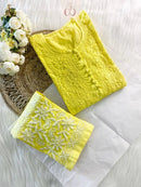 Noor Pure DobbyCotton Soft & Breezy Set - Chikankari official