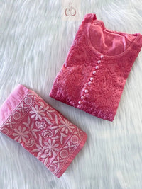 Noor Pure DobbyCotton Soft & Breezy Set - Chikankari official