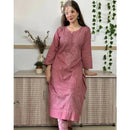 Noor Pure DobbyCotton Soft & Breezy Set - Chikankari official