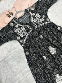 Nyra cut SlubCotton Set - Chikankari official