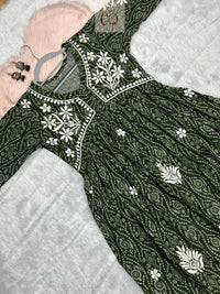 Nyra cut SlubCotton Set - Chikankari official