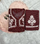 Nyra cut SlubCotton Set - Chikankari official