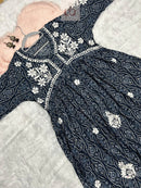 Nyra cut SlubCotton Set - Chikankari official