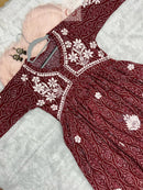 Nyra cut SlubCotton Set - Chikankari official