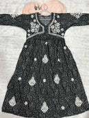 Nyra cut SlubCotton Set - Chikankari official