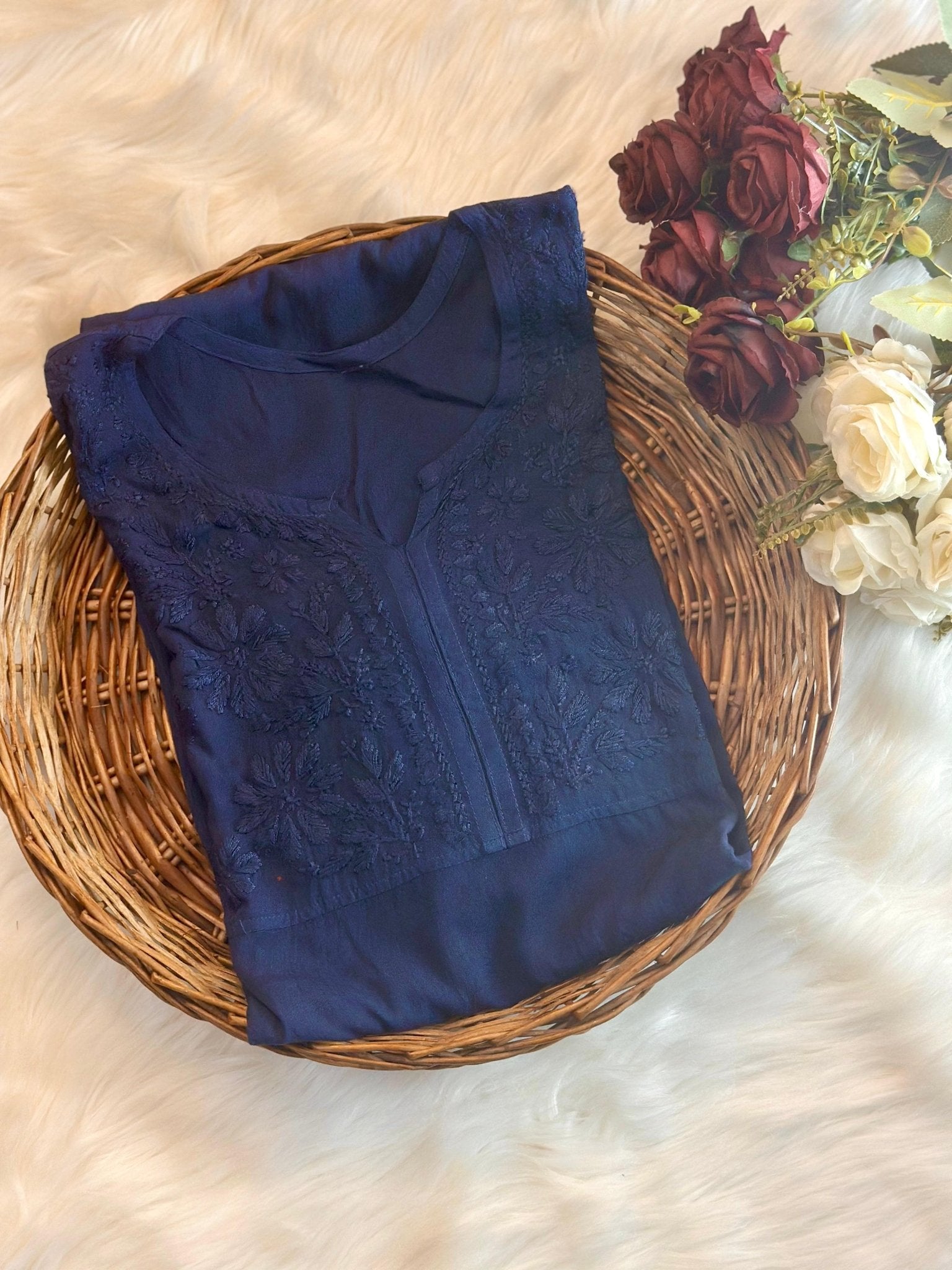 Nyra Pocket stylish Kurti - Chikankari official