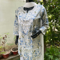 Office & College Wear Mul Short Tops - Chikankari official