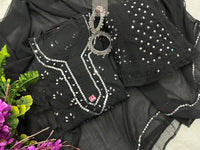 Ombre 4pc Mirror Set Aryanshi Special - Chikankari official