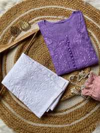 Ombre Dyed Dobby cotton Kurtis - Chikankari official