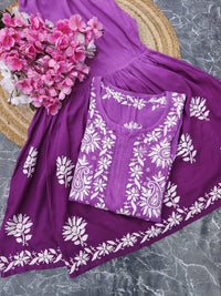 Ombre Dyed Gharara Sets - Chikankari official