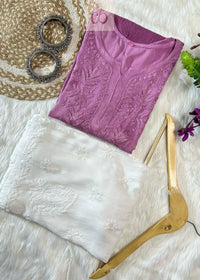 Ombre Dyed Rayon Short Top ‼️ Price Drop 😍 Sanvi special - Chikankari official