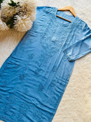 Ombre Modal Cotton Kurta With lais Pant - Chikankari official