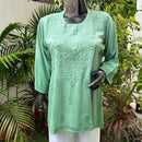Ombre Rayon Short Top - Trendy Style - Chikankari official