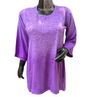 Ombre Rayon Short Top - Trendy Style - Chikankari official