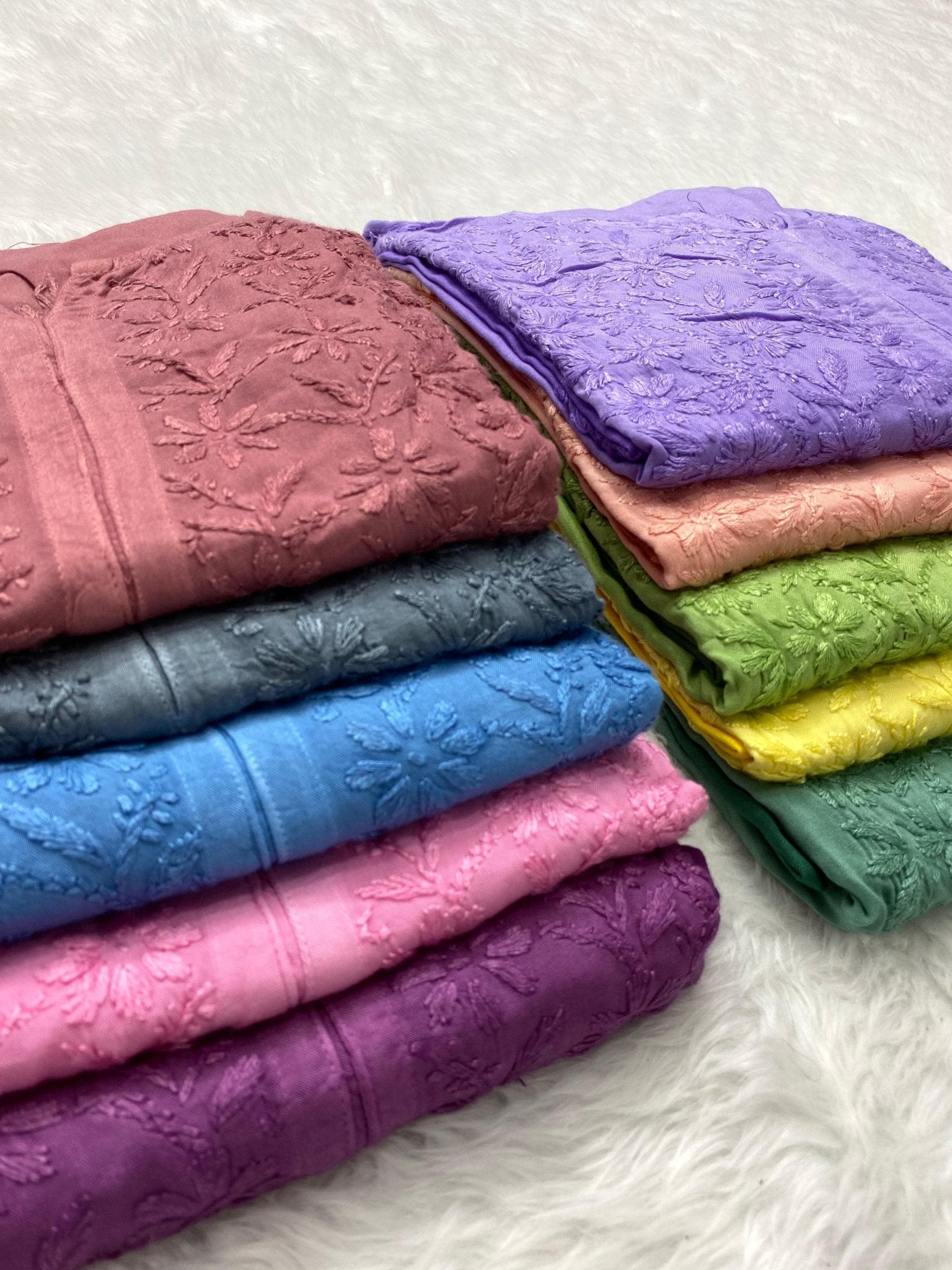 Ombre Shades plus size Tops - Chikankari official