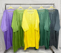 Ombre Shades plus size Tops - Chikankari official