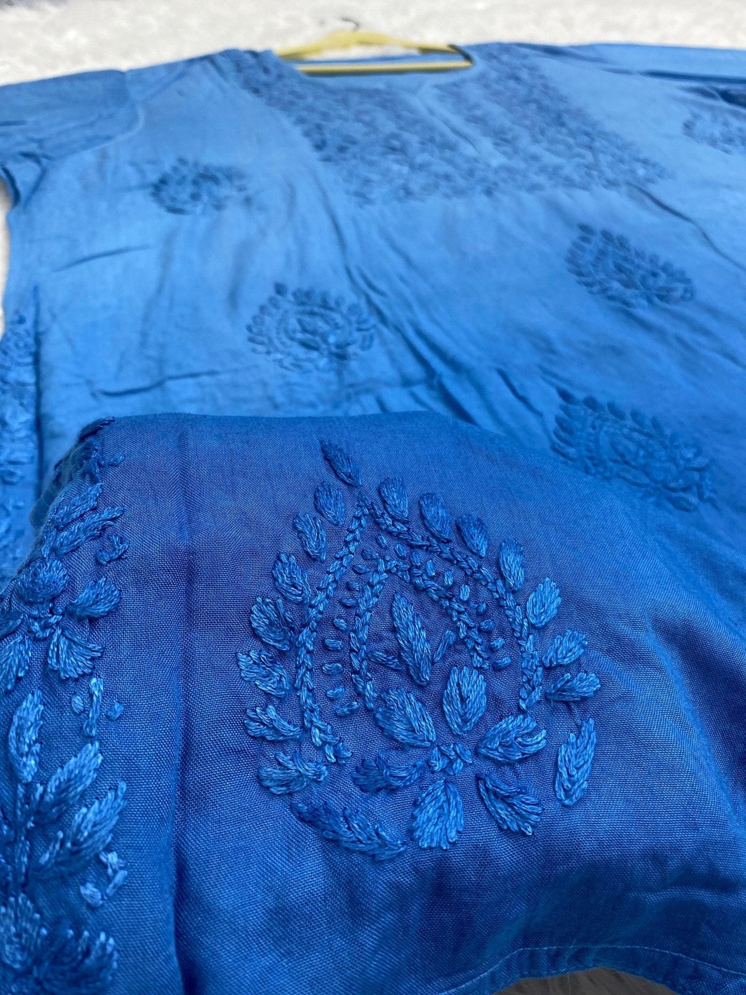 Ombre Shades plus size Tops - Chikankari official