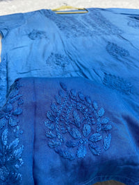 Ombre Shades plus size Tops - Chikankari official