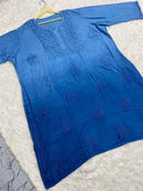 Ombre Shades plus size Tops - Chikankari official
