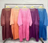 Ombre Shades plus size Tops - Chikankari official