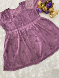 Original Chanderi Short Top - Chikankari official