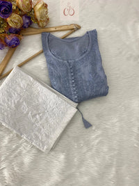 Original Chanderi Short Top - Chikankari official