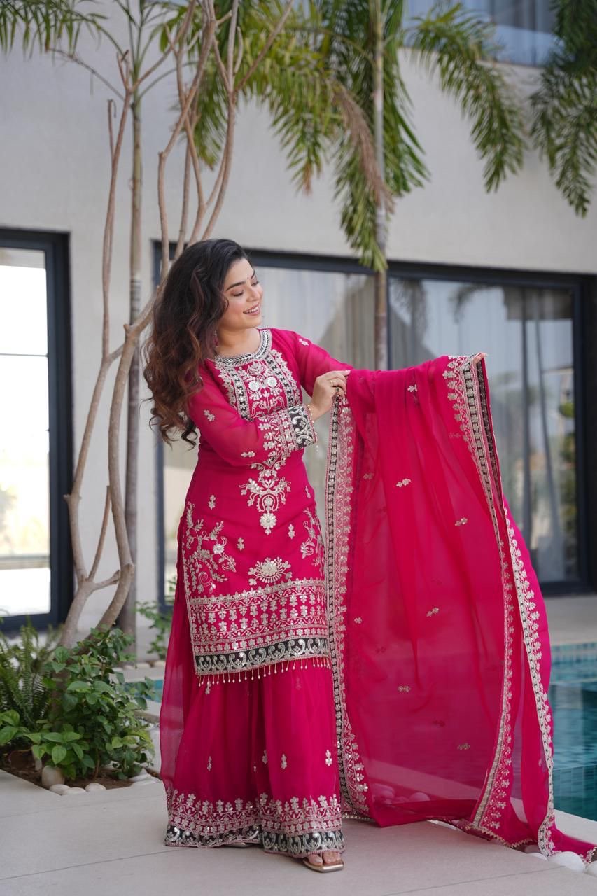 Party Wear designer embroidered set