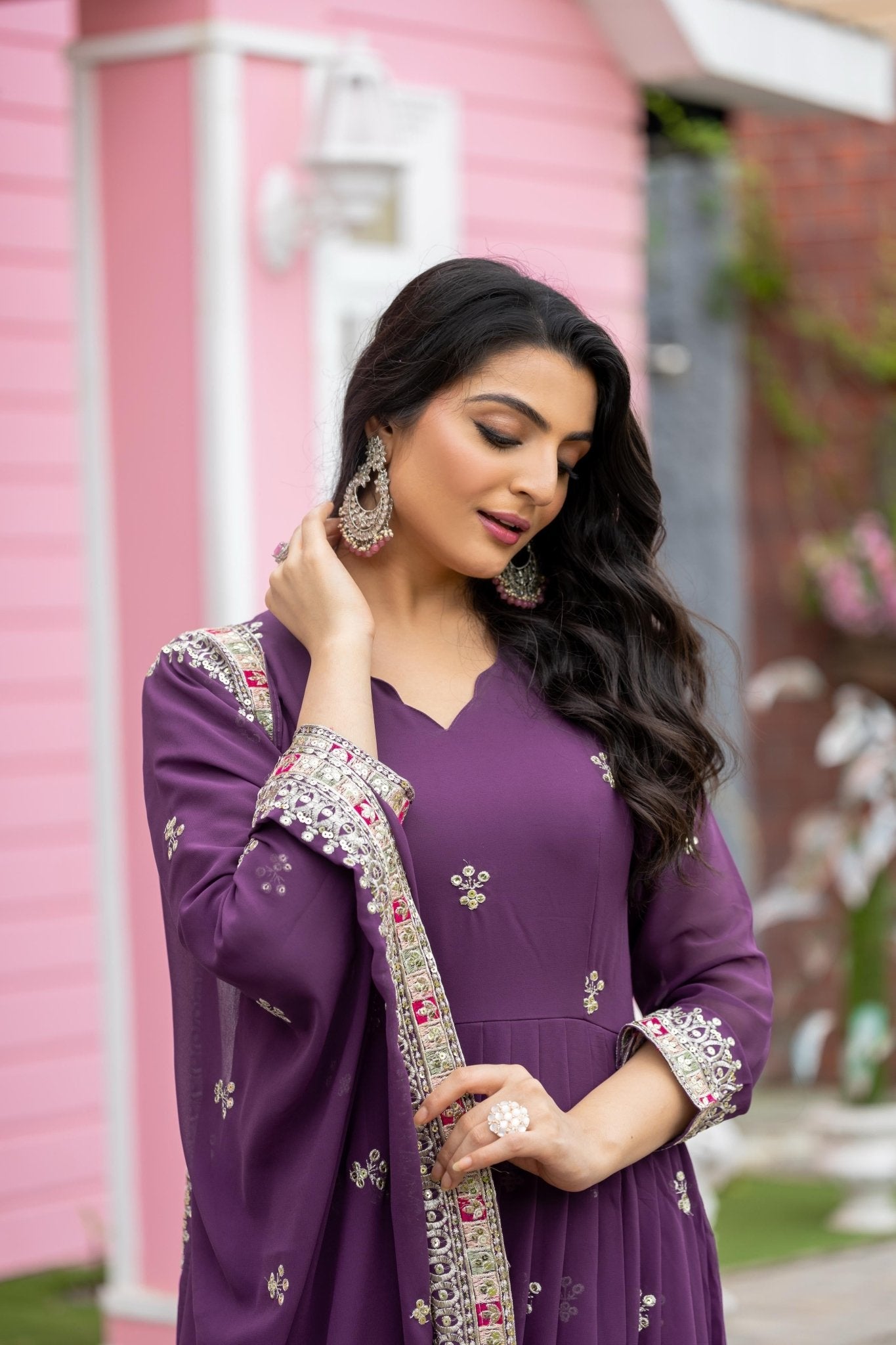 Party Wear Heavy embroidered Set - Chikankari official