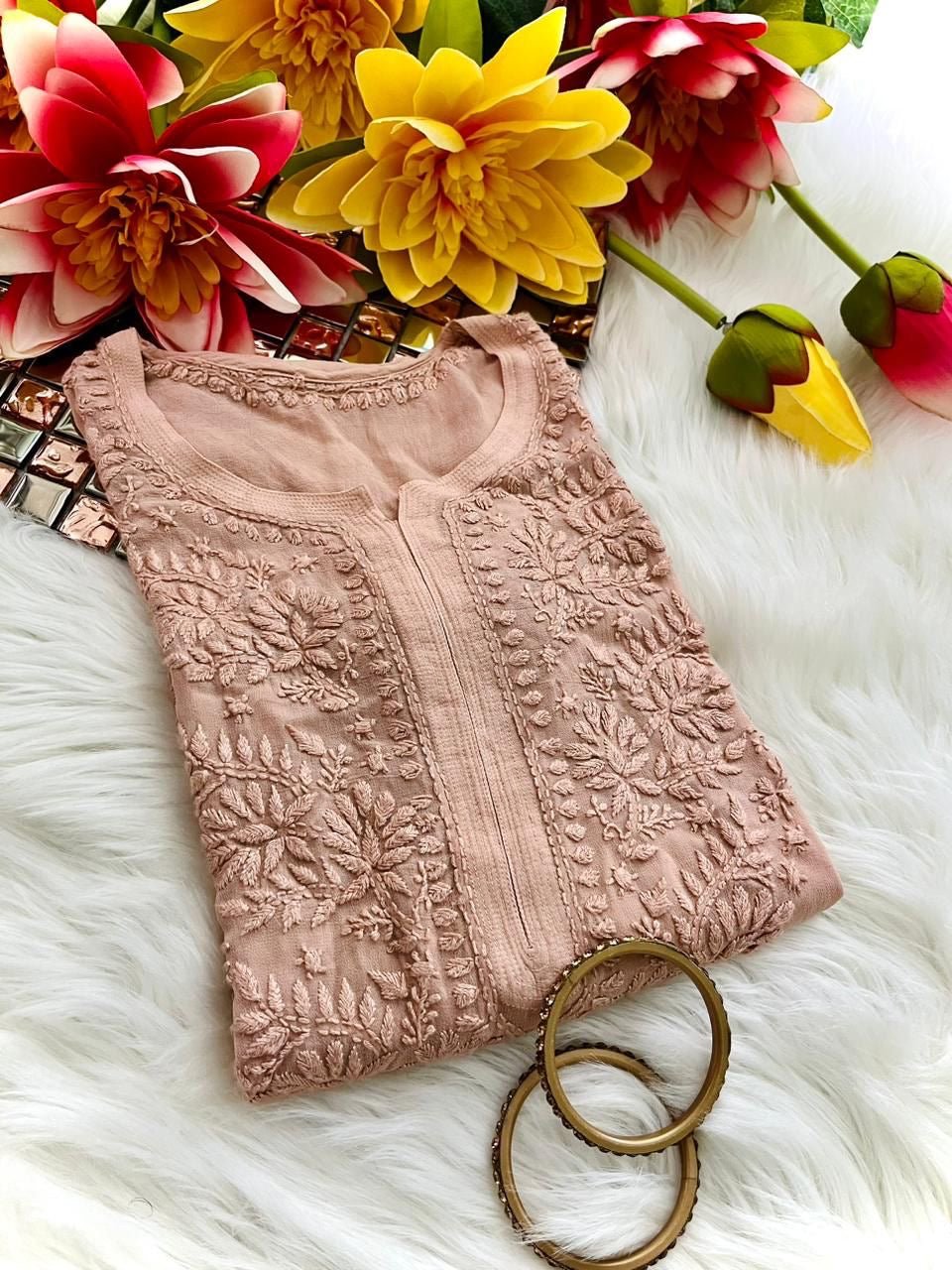 Perfect Fit viscose Chikankari - Chikankari official