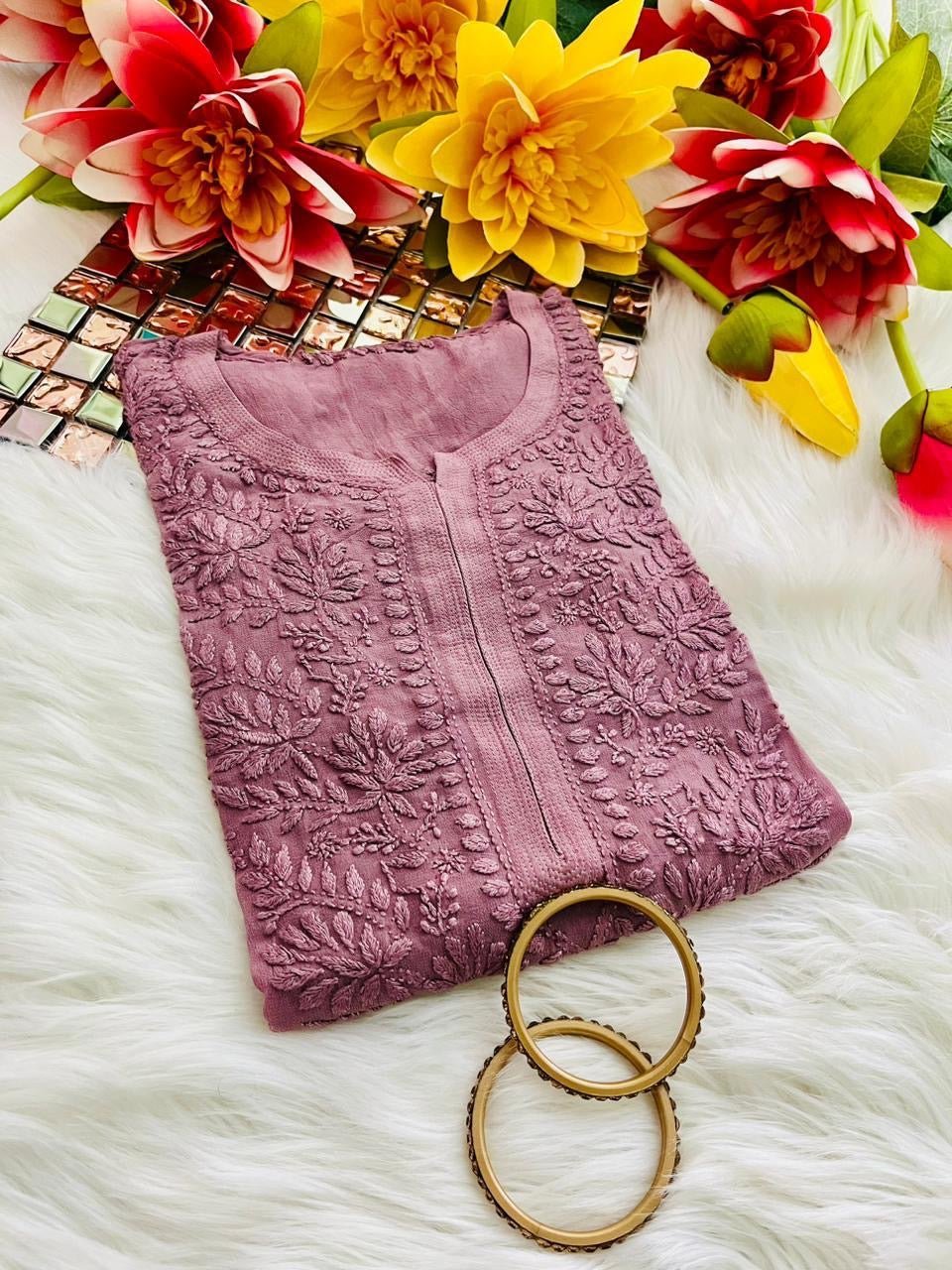 Perfect Fit viscose Chikankari - Chikankari official