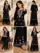 Phool Heavy 3d 2pc set flowered Chikankari - Chikankari official