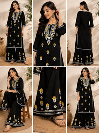 Phool Heavy 3d 2pc set flowered Chikankari - Chikankari official