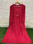 Plus Size Heavy embroidered Kurtas - Chikankari official
