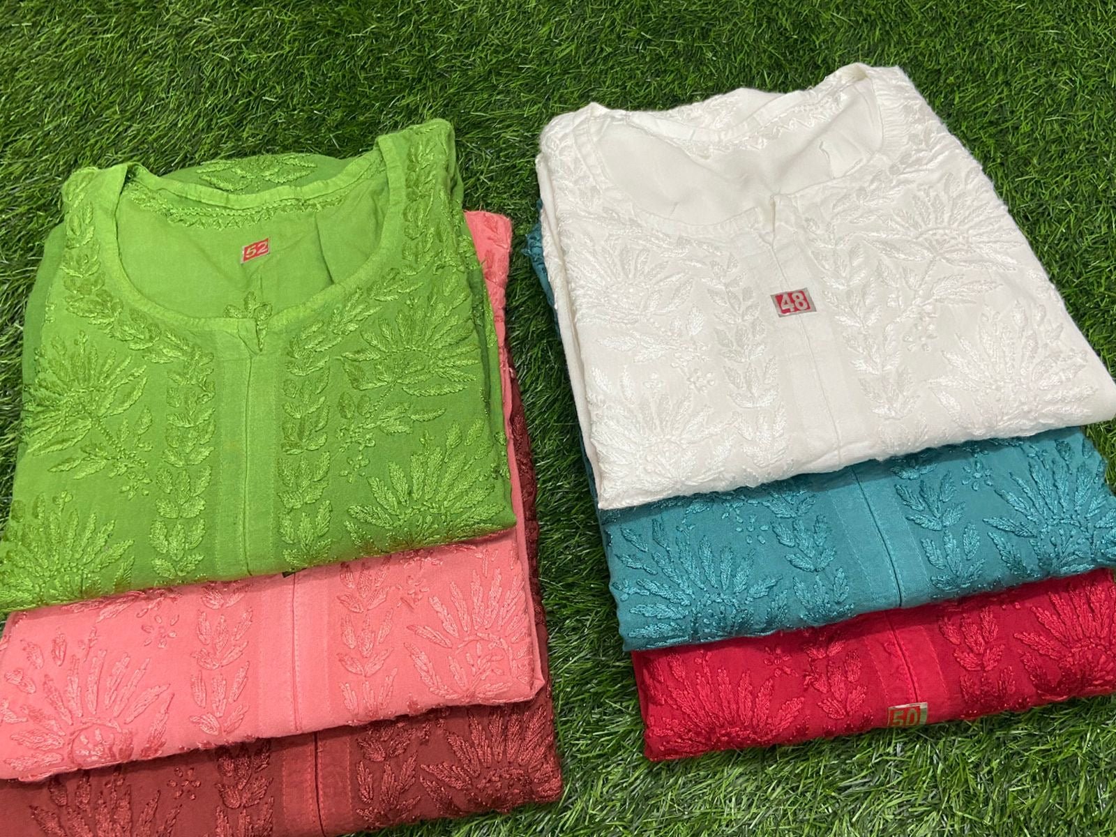 Plus Size Heavy embroidered Kurtas - Chikankari official