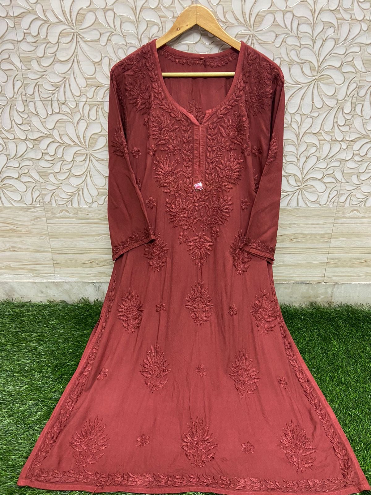 Plus Size Heavy embroidered Kurtas - Chikankari official