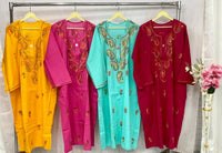 PLUS SIZE KASHMIRI KURTi - Chikankari official