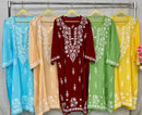 Plus Size Modal soft & Comfy Kurta - Chikankari official