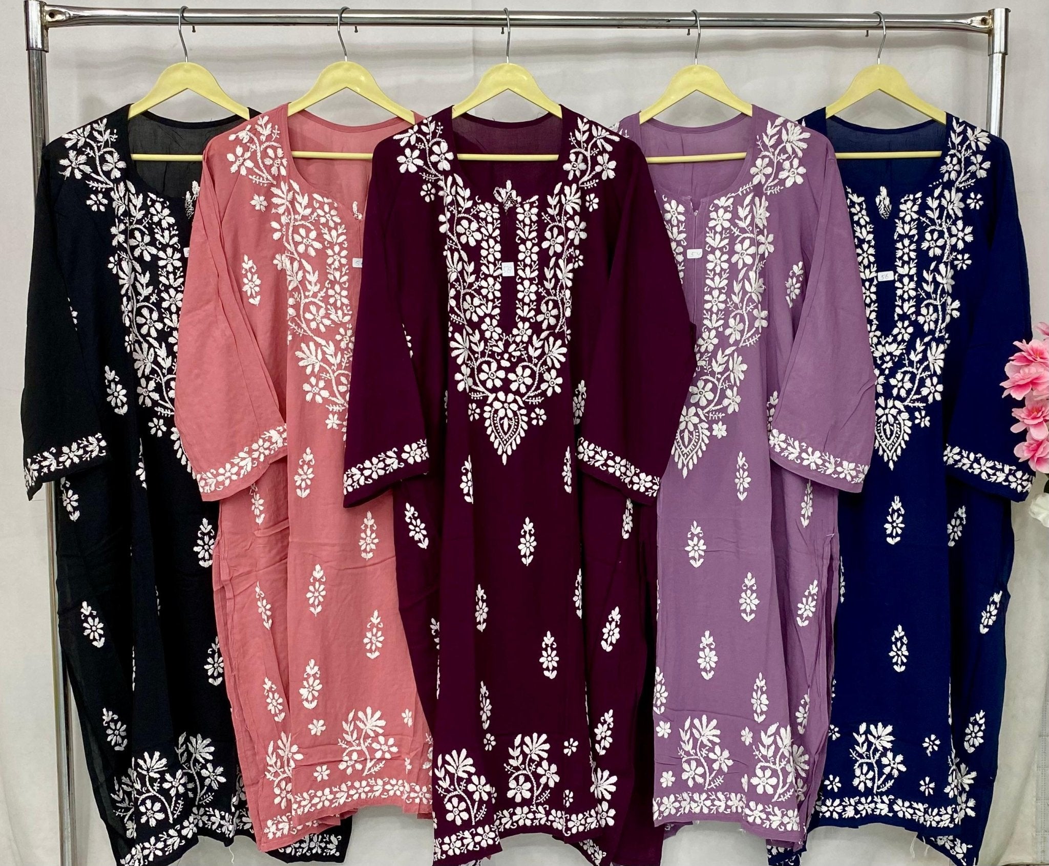 Plus Size Modal soft & Comfy Kurta - Chikankari official