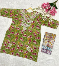 Plus Size Mul Comfort Kurta - Chikankari official