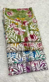 Plus Size Mul Comfort Kurta - Chikankari official
