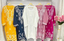 Plus Size Rayon Kurta All day Comfort - Chikankari official