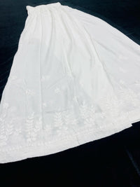 PLUS SIZE RAYON PALAZZO 46 To 80 waiste Sizes - Chikankari official