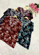 Plus size Rayon short Rops Multi shade - Chikankari official