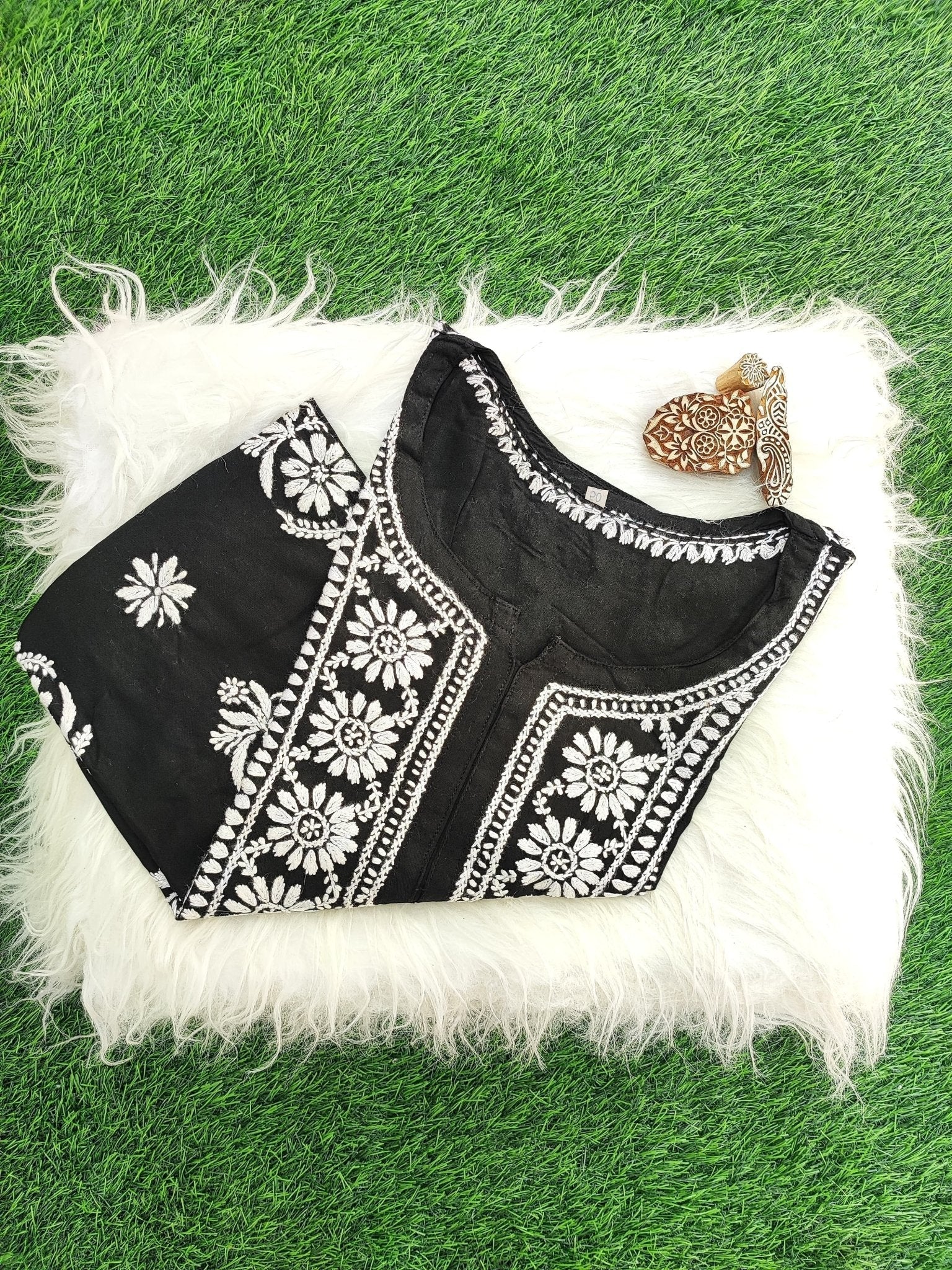 Plus Size Soft Comform Kurti - Chikankari official